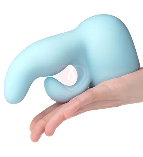 Утяжелённая насадка с двумя кончиками для массажёра Le Wand Dual голубая фото 2