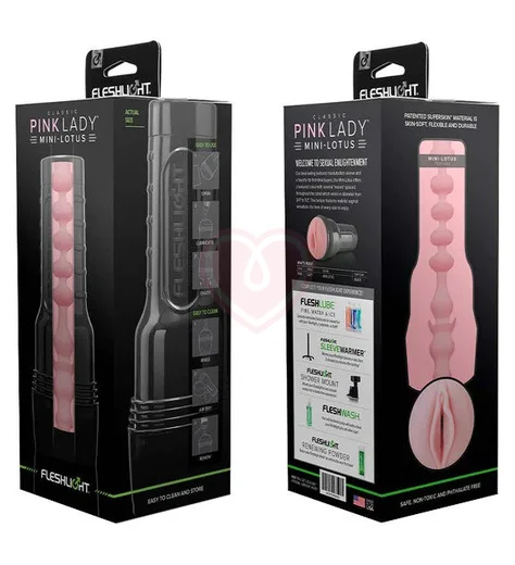 Мастурбатор вагина Fleshlight Pink Lady с рельефом Mini-Lotus фото 5