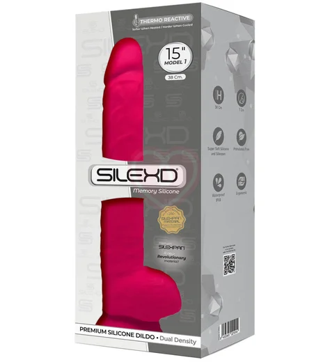 Огромный фаллоимитатор на присоске SileXD Model 7 розовый 38 см фото 2