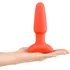 Анальная вибропробка с ротацией b-Vibe Rimming 2 оранжевая фото 11