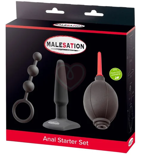 Набор анальных игрушек Malesation Anal Starter Set чёрный фото 3