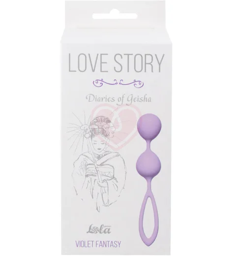 Вагинальные шарики Love Story Diaries of a Geisha Violet Fantasy сиреневые фото 2