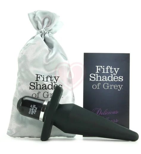Анальная пробка с вибрацией '50 оттенков серого' Delicious Fullness Vibrating Butt Plug фото 2