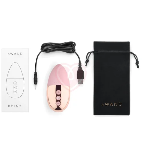 Утяжелённый мини-вибратор Le Wand Point розовое золото фото 5