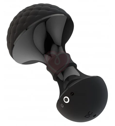 Мини-вибратор Enoki с рельефной головкой чёрный фото 2