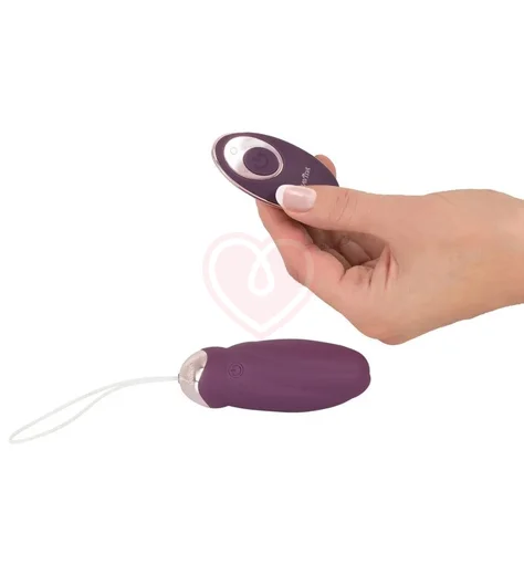 Виброяйцо с ротацией Javida Rotating Love и пультом управления фото 2