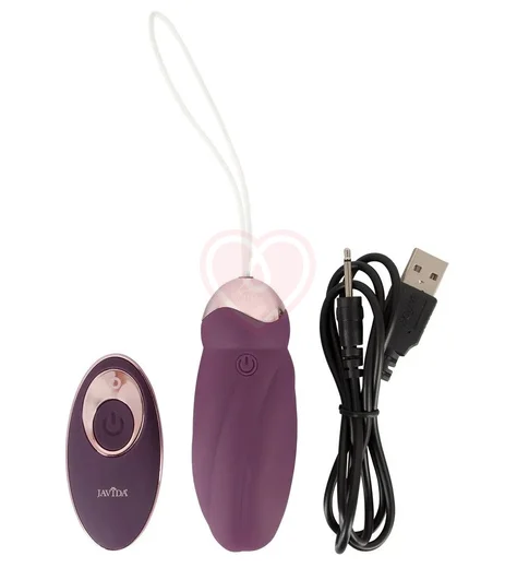 Виброяйцо с ротацией Javida Rotating Love и пультом управления фото 4