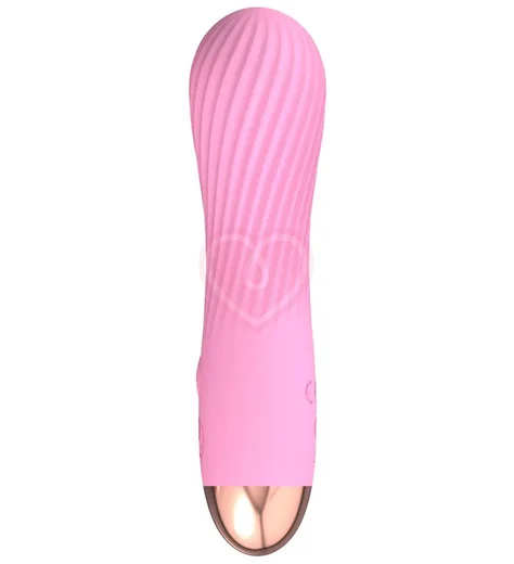 Мини-вибратор с нежным рельефом Cuties розовый фото 5