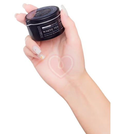 Массажная свеча Natural Instinct Белый чай 70 г фото 4