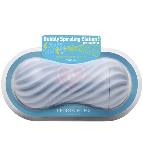 Мастурбатор Tenga FLEX Bubbly Blue голубой фото 3