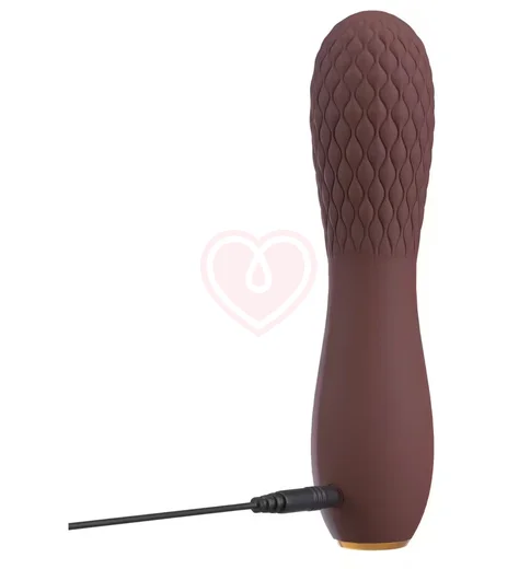 Вибратор Hazel 02 с рельефным кончиком коричневый фото 3