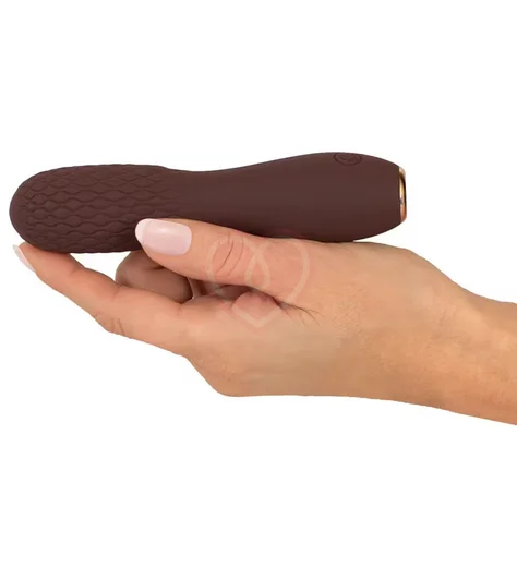 Вибратор Hazel 02 с рельефным кончиком коричневый фото 5