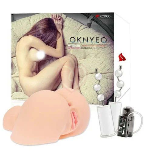 Мастурбатор попка с вагиной и анусом Kokos Oknyeo с вибрацией фото 6