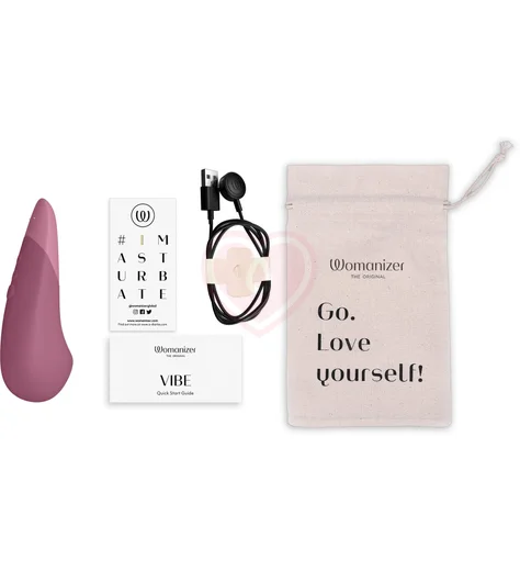 Стимулятор клитора Womanizer Vibe розовый фото 15