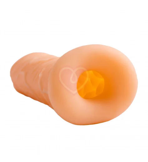 Насадка-удлинитель члена с двухсторонним рельефом Real Extra Sense Bubbles фото 3