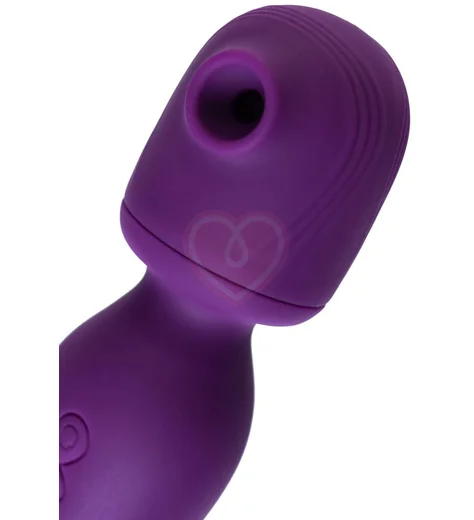 Вибратор с вакуумно-волновой стимуляцией Jos Kisom фиолетовый фото 5