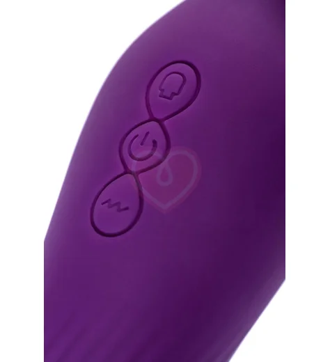 Вибратор с вакуумно-волновой стимуляцией Jos Kisom фиолетовый фото 6