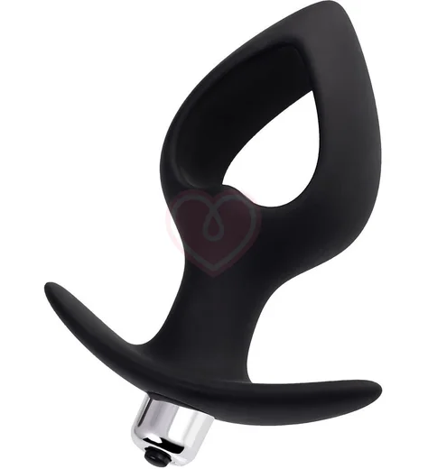Анальная пробка расширитель с вибрацией Popo Pleasure by Toyfa Cordis M чёрная фото 3