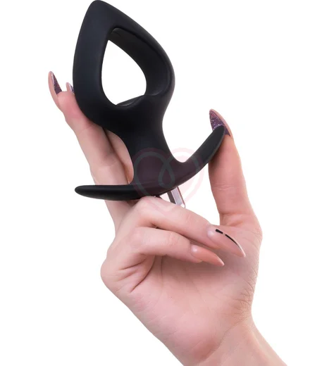 Анальная пробка расширитель с вибрацией Popo Pleasure by Toyfa Cordis M чёрная фото 4