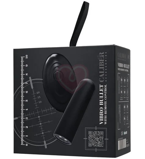 Вибропуля RealStick Caliber с пультом чёрная фото 11
