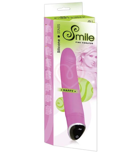 Вибратор гнущийся Smile Happy розовый фото 2