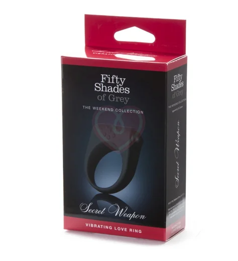 Виброкольцо для пениса '50 оттенков серого' Secret Weapon фото 2