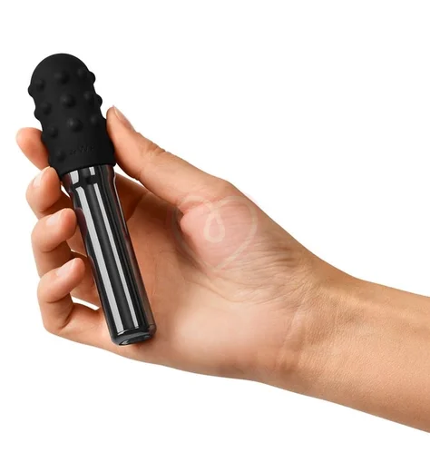 Большая вибропуля с двумя насадками Le Wand Grand Bullet чёрный хром фото 3