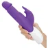 Вибратор с клиторальной стимуляцией и пульсацией Realistic Rabbit фиолетовый фото 3