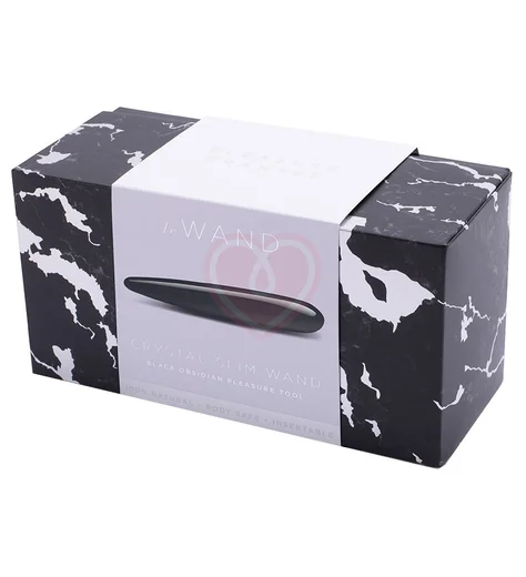 Тонкий фаллоимитатор Le Wand Crystal Slim Wand чёрный обсидиан фото 5