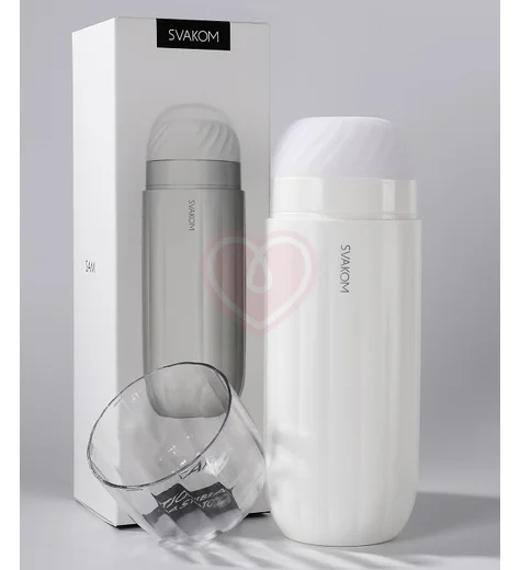 Автоматический мастурбатор Svakom Sam белый фото 6