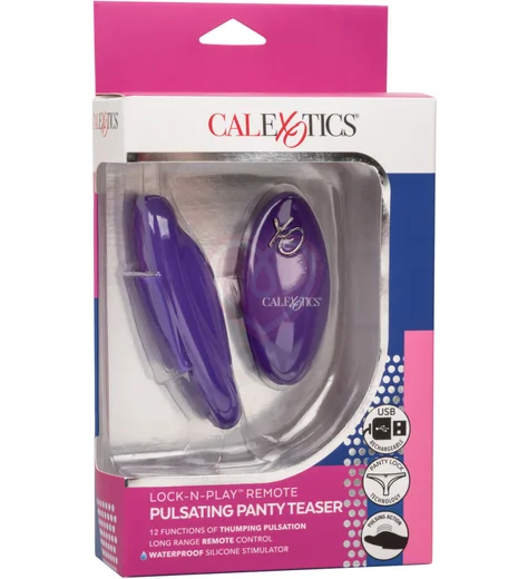 Вибратор для клитора с креплением Lock-N-Play Pulsating Panty Teaser фиолетовый фото 9