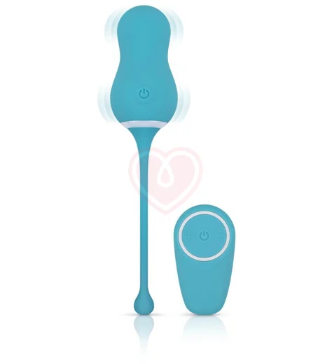 Виброяйцо с пультом Cala Azul Elena Egg голубое фото 2