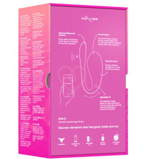 Вибратор We-Vibe Jive 2 с дистанционным управлением розовый фото 6