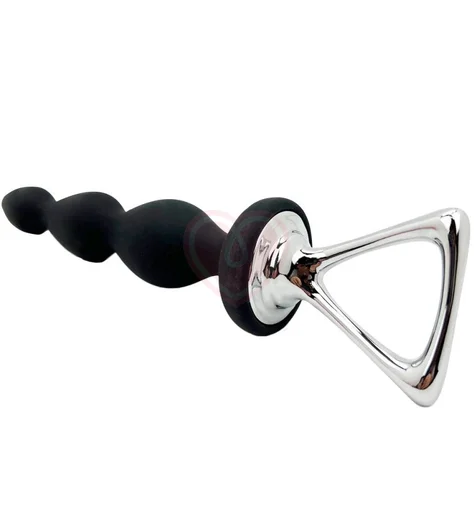 Анальная елочка с держателем Arrow чёрная фото 3