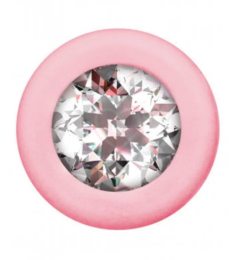 Анальная цепочка с кристаллом Emotions Chummy розовая фото 3