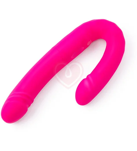 Двусторонний гибкий вибратор с фрикциями Duo Together розовый фото 8