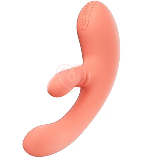 Вибратор кролик Amovibe Vibella коралловый фото 3