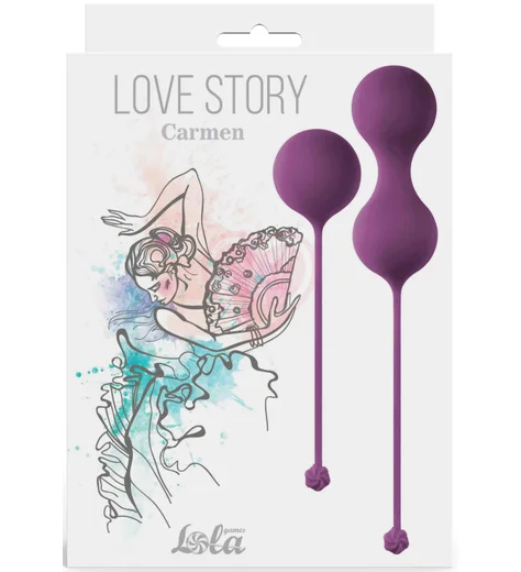 Набор вагинальных шариков Love Story Carmen Lavender Sunset лаванда фото 2