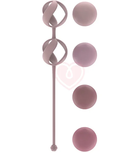 Набор сменных вагинальных шариков Love Story Valkyrie Pink розовый фото 2