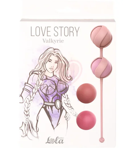 Набор сменных вагинальных шариков Love Story Valkyrie Pink розовый фото 3