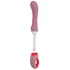 Рельефный вибратор с ручкой-кольцом Flovetta Rose розовый фото 4