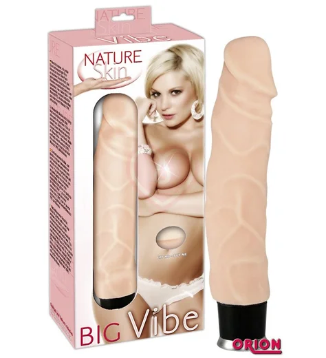 Большой реалистичный вибратор Nature Skin Big Vibe телесный фото 2