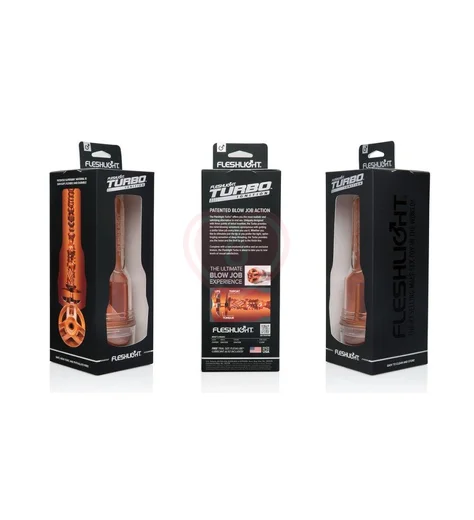Мастурбатор с имитацией минета Fleshlight Turbo Ignition рыжий фото 3