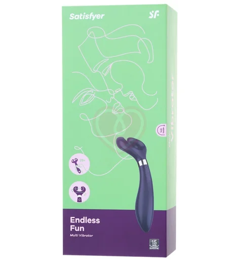 Универсальный вибратор Satisfyer Partner Multifun 3 Endless Fun синий фото 3