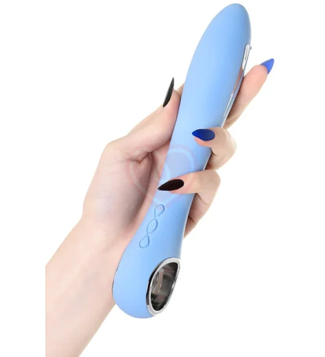 Вибратор с электростимуляцией Physics Galvani Vibe голубой фото 5