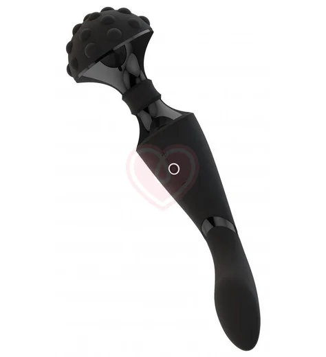 Двухсторонний вибромассажёр Shiatsu чёрный фото 2