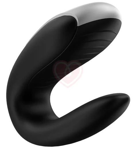 Парный вибратор Satisfyer Double Fun с управлением от приложения или пульта чёрный фото 3