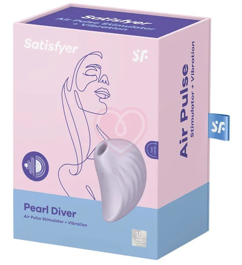 Вакуумный вибростимулятор Satisfyer Pearl Diver сиреневый фото 6