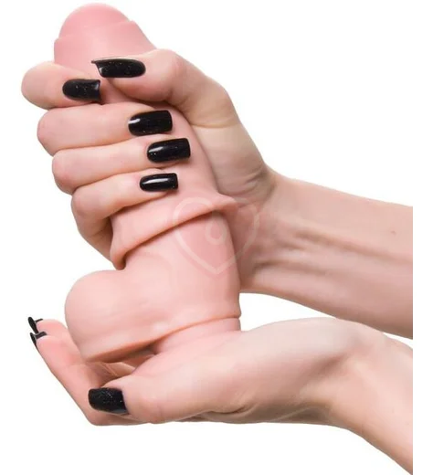 Реалистичный гнущийся фаллоимитатор на присоске My Babe My Precious телесный 12 см фото 7