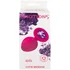 Средняя анальная пробка Emotions Cutie Medium розовая с темно-фиолетовым кристаллом фото 3